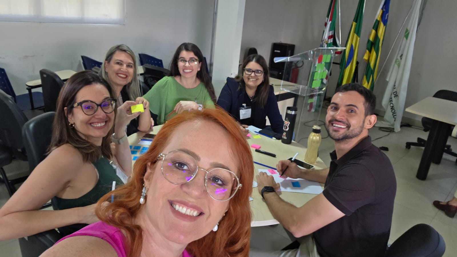 Equipe do Câmpus Aparecida de Goiânia em uma das atividades coletivas do Bootcamp